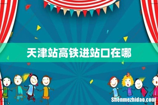 天津站高铁进站口在哪