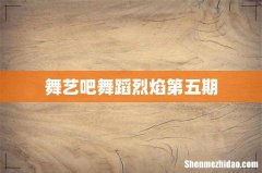 舞艺吧舞蹈烈焰第五期