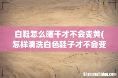 怎样清洗白色鞋子才不会变黄 白鞋怎么晒干才不会变黄