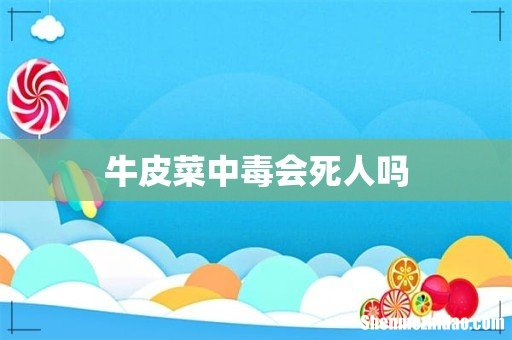 牛皮菜中毒会死人吗