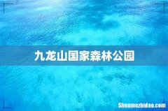 九龙山国家森林公园