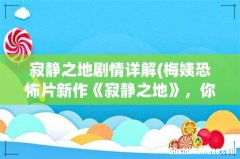 梅姨恐怖片新作《寂静之地》，你觉得哪个情节最恐怖 寂静之地剧情详解