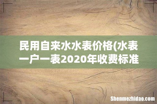 水表一户一表2020年收费标准 民用自来水水表价格