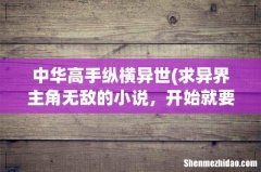 求异界主角无敌的小说，开始就要很无敌的。要完本的。 中华高手纵横异世