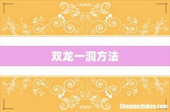 双龙一洞方法