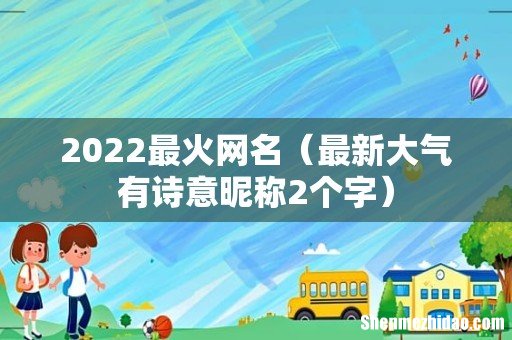 最新大气有诗意昵称2个字 2022最火网名