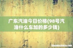 98号汽油什么车加的多少钱 广东汽油今日价格