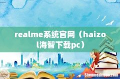 haizol海智下载pc realme系统官网