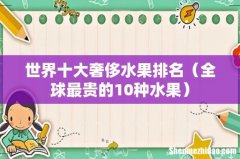 全球最贵的10种水果 世界十大奢侈水果排名