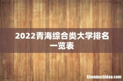 2022青海综合类大学排名一览表