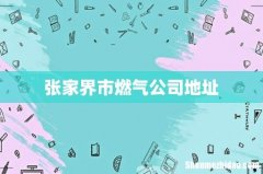 张家界市燃气公司地址