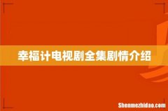 幸福计电视剧全集剧情介绍