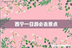 西宁一日游必去景点