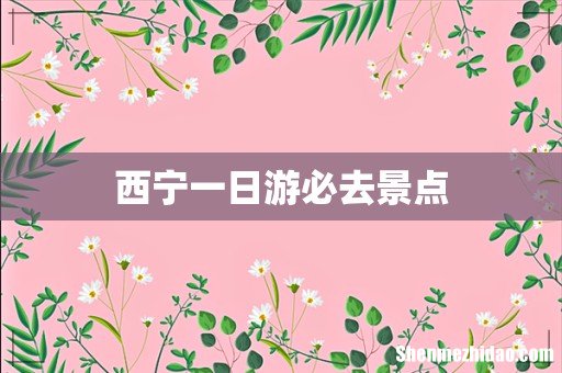 西宁一日游必去景点