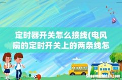 电风扇的定时开关上的两条线怎么接啊 定时器开关怎么接线