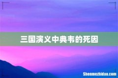 三国演义中典韦的死因