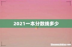 2021一本分数线多少