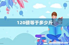 120磅等于多少斤