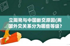 两国外交关系分为哪些等级？ 立陶宛与中国断交原因