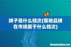 蔻驰品牌在市场属于什么档次 牌子是什么档次