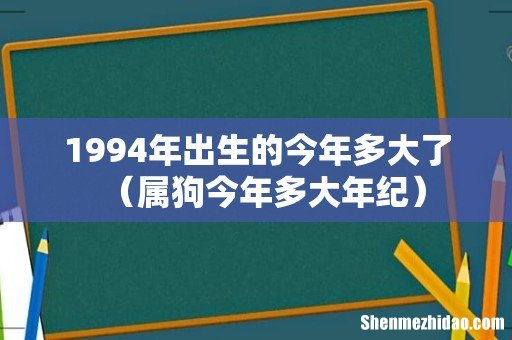 属狗今年多大年纪 1994年出生的今年多大了