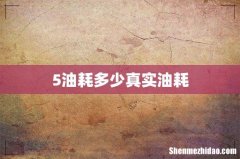 5油耗多少真实油耗