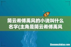 主角是简云希傅禹风的小说叫什么名字 主角是简云希傅禹风的小说叫什么书名 简云希傅禹风的