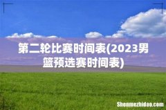 2023男篮预选赛时间表 第二轮比赛时间表