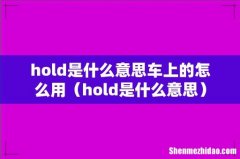 hold是什么意思 hold是什么意思车上的怎么用