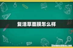复活草面膜怎么样