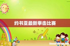 约书亚最新拳击比赛