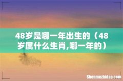 48岁属什么生肖,哪一年的 48岁是哪一年出生的