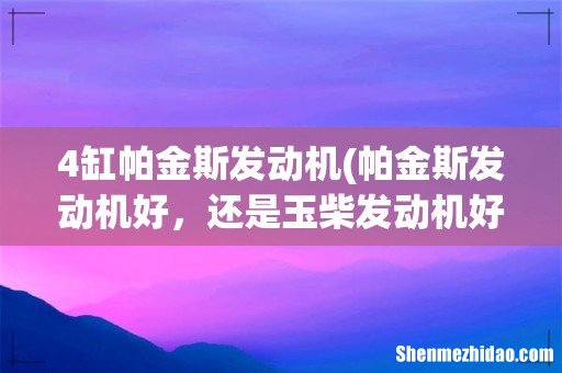 帕金斯发动机好,还是玉柴发动机好 4缸帕金斯发动机