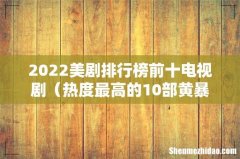 热度最高的10部黄暴美剧 2022美剧排行榜前十电视剧