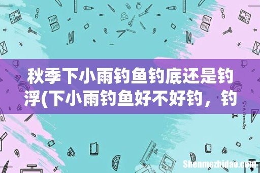 下小雨钓鱼好不好钓，钓深还是钓浅 秋季下小雨钓鱼钓底还是钓浮
