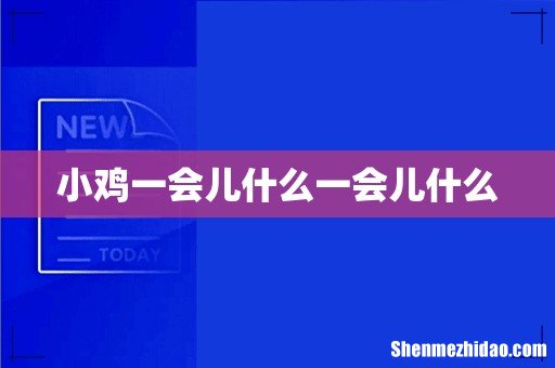 小鸡一会儿什么一会儿什么