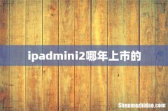 ipadmini2哪年上市的
