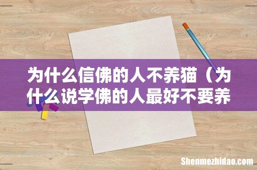 为什么说学佛的人最好不要养猫 为什么信佛的人不养猫