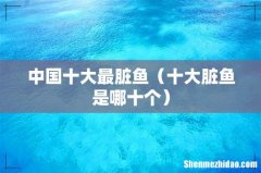 十大脏鱼是哪十个 中国十大最脏鱼