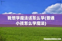 普通小孩怎么学魔法 我想学魔法该怎么学
