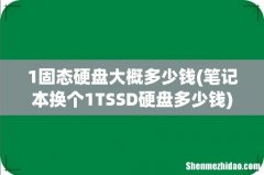 笔记本换个1TSSD硬盘多少钱 1固态硬盘大概多少钱