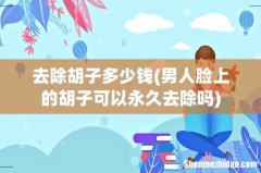 男人脸上的胡子可以永久去除吗 去除胡子多少钱