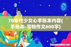手账本-写物作文600字 70年代少女心手账本内容