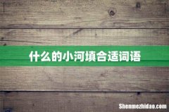 什么的小河填合适词语