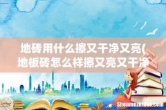 地板砖怎么样擦又亮又干净 地砖用什么擦又干净又亮