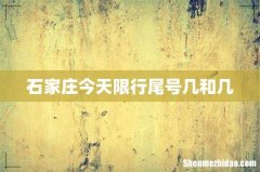 石家庄今天限行尾号几和几