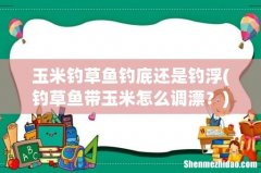 钓草鱼带玉米怎么调漂？ 玉米钓草鱼钓底还是钓浮