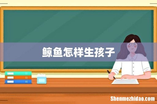鲸鱼怎样生孩子