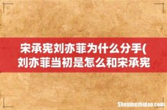 刘亦菲当初是怎么和宋承宪在一起的？他们为什么会分手呢？ 宋承宪刘亦菲为什么分手