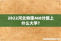 2022河北物理460分能上什么大学？